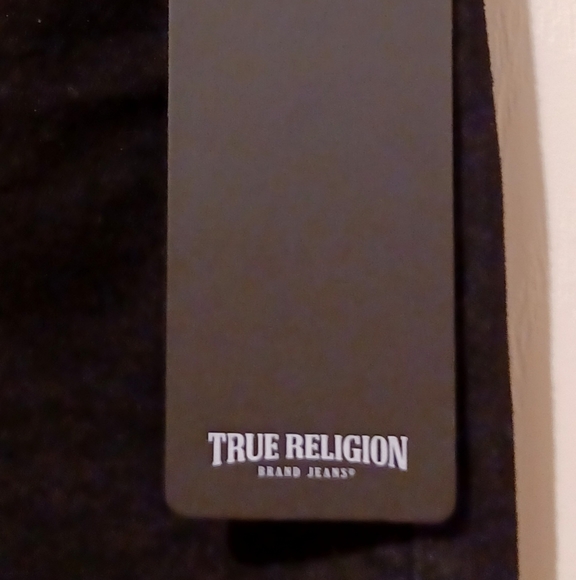 TRUE RELIGION COLETTE SLIM STRAIGHT BLACK JEANSTa - Picture 10 of 14